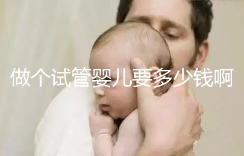 做個試管嬰兒要多少錢啊（做個試管嬰兒要多少錢啊費用）
