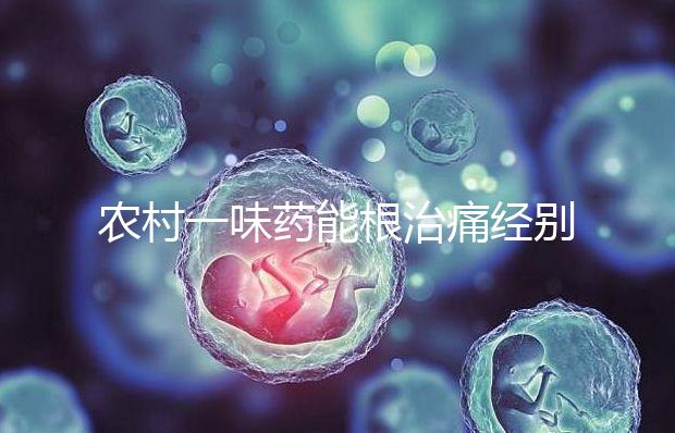農村一味藥能根治痛經別還不信！想巧妙化解月經不調看這