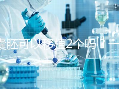 囊胚可以移植2個(gè)嗎？一文帶你了解！
