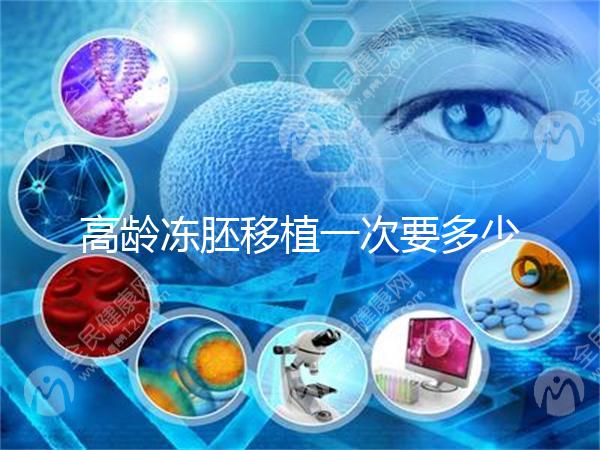 高齡凍胚移植一次要多少錢？解凍費只有幾千元真的不貴